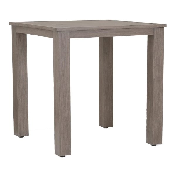 Laguna 40 Inch Square Aluminum Patio Bar Table By Sunset West