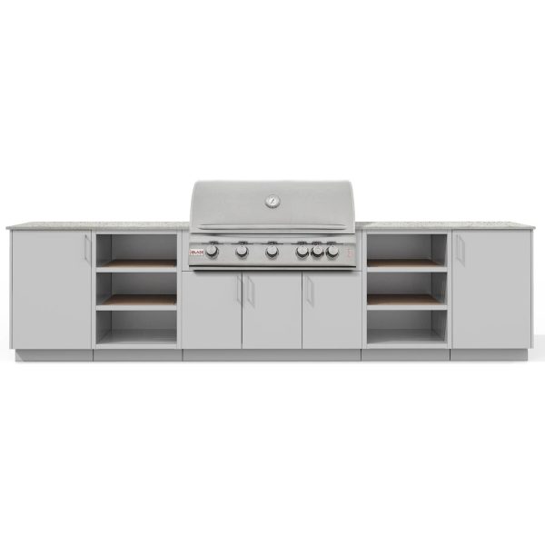 Urban Bonfire Savannah 40 Outdoor Kitchen w/ Blaze LTE Propane Grill, Keon Dekton Countertop & Chantilly Finish - B-Savannah-40-Blaze-Keon-Chantilly