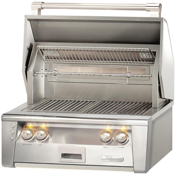 Alfresco ALXE 30-Inch Built-In Natural Gas Grill With Sear Zone And Rotisserie - ALXE-30SZ-NG