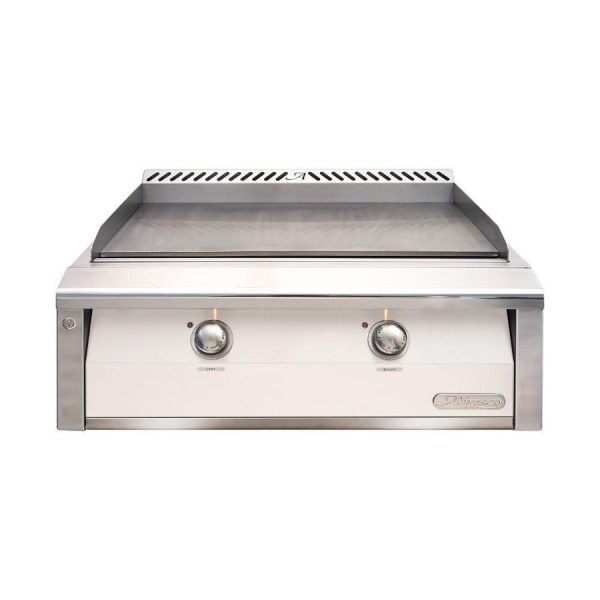 Alfresco 30-Inch Natural Gas Griddle in Signal White Matte - AXE-30GT-NG-SM9003