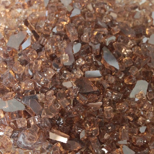 White Mountain Hearth By Empire Crushed Fire Glass - Copper Reflective