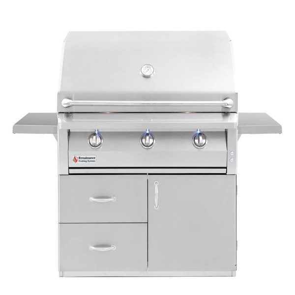 American Renaissance Grill by RCS 36-Inch 3-Burner Freestanding Natural Gas Grill - ARG36