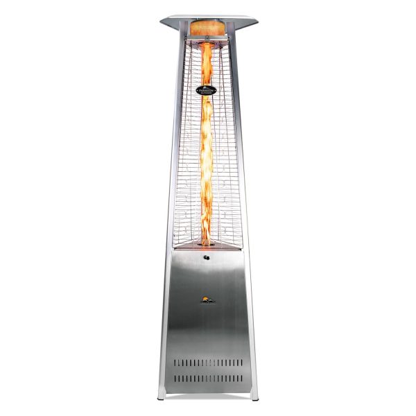 Paragon Outdoor Vesta 42,000 BTU Propane Gas Flame Tower Heater - Stainless Steel - OH-SS42-8M