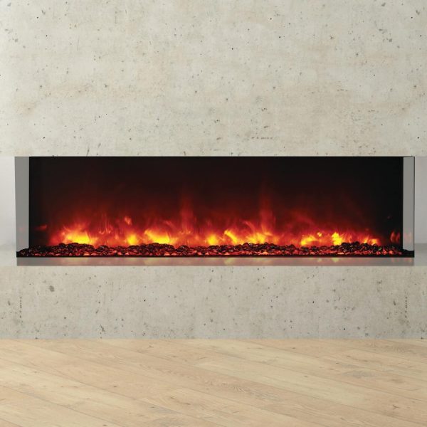 Amantii Tru View 60-Inch Smart Built-In Three Sided Electric Fireplace - Indoor/Outdoor  - 60-TRU-VIEW-XL
