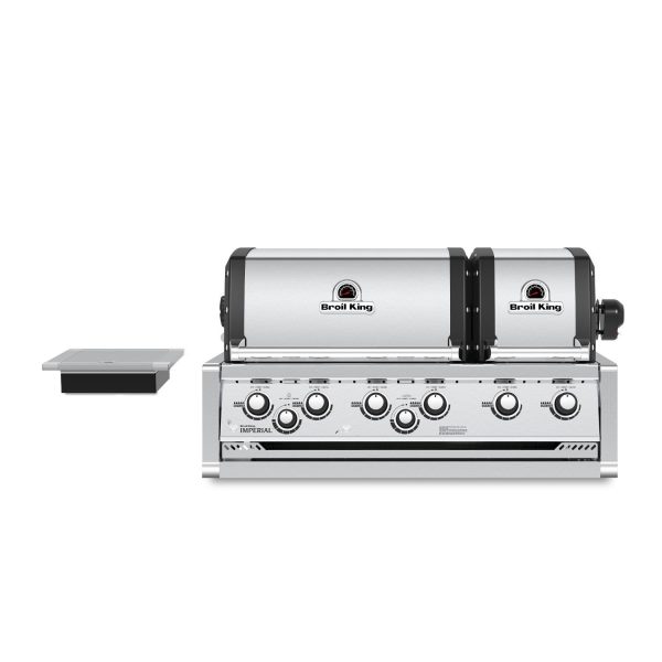 Broil King Imperial S 690i 6-Burner Built-In Propane Gas Grill With Rotisserie & Side Burner - Stainless Steel - 957084