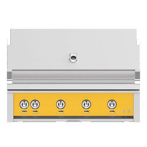 Hestan 42-Inch Built-In Propane Gas Grill W/ Sear Burner & Rotisserie - Sol - GMBR42-LP-YW