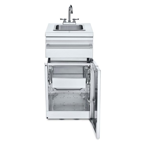 Crown Verity Infinite Series 18-Inch Stainless Steel Cabinet Module w/ Sink & Single Drawer - ICM-SK-1D