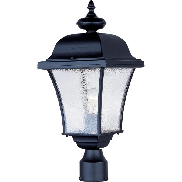 Maxim Senator One Light 20-Inch Outdoor Post Light - Black - 1065BK