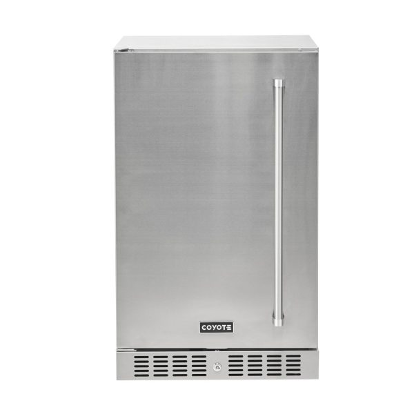 Coyote 21 Inch 4.1 Cu. Ft. Left Hinge Built-In Refrigerator - C121R-S-L