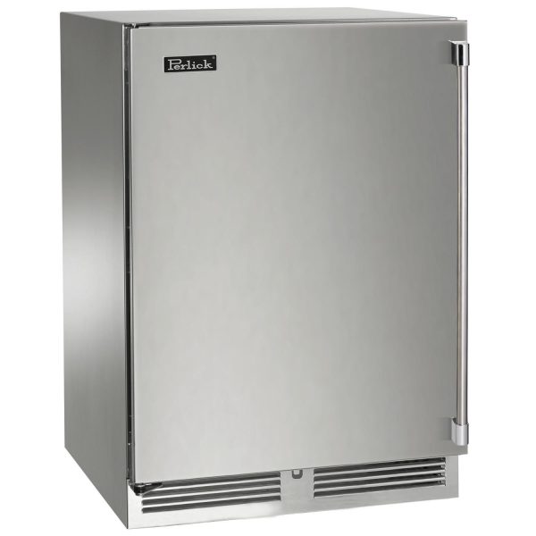 Perlick 24-Inch Signature Series Marine & Coastal Series Stainless Steel Outdoor Freezer W/ Door Lock - Left Hinge - HP24FM-4-1LL