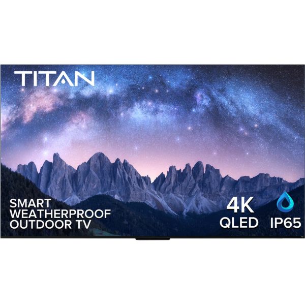 Titan G100 Series 85 Inch Covered Patio 4K QLED IP65 Smart Outdoor TV w/ Fire Tv OS - G100-QLED-085