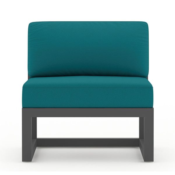 Misty Cove Aluminum Middle Section in Slate/Spectrum Peacock by Lakeview Outdoor Designs