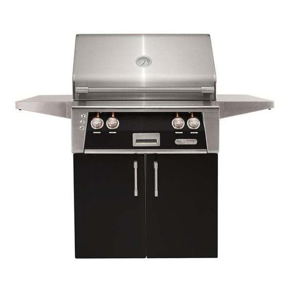 Alfresco ALXE 30-Inch Freestanding Natural Gas Grill With Sear Zone And Rotisserie in Jet Black Gloss - ALXE-30SZC-NG-S9005
