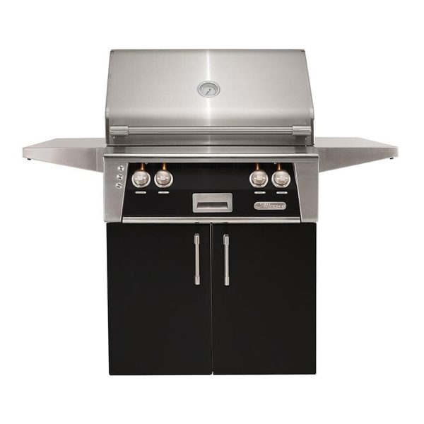 Alfresco ALXE 30-Inch Freestanding Propane Grill With Rotisserie in Jet Black Gloss - ALXE-30C-LP-S9005