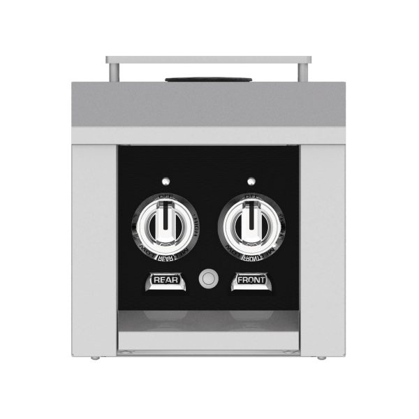Hestan Built-In/Cart Mounted Propane Gas Double Side Burner - Stealth - AGB122-LP-BK