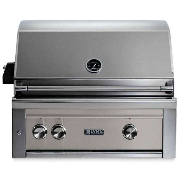 Lynx Professional 30 Inch Built-In Propane Grill w/ Rotisserie in Limestone - L30R-3-LSLP