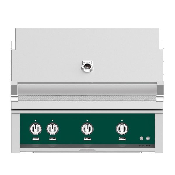 Hestan 36-Inch Built-In Propane Gas Grill W/ Rotisserie - Grove - GABR36-LP-GR