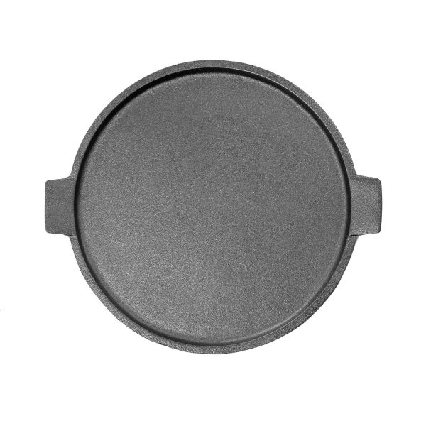 BBQGuys Signature 14-Inch Cast Iron Pizza Pan - BBQ-CIPP