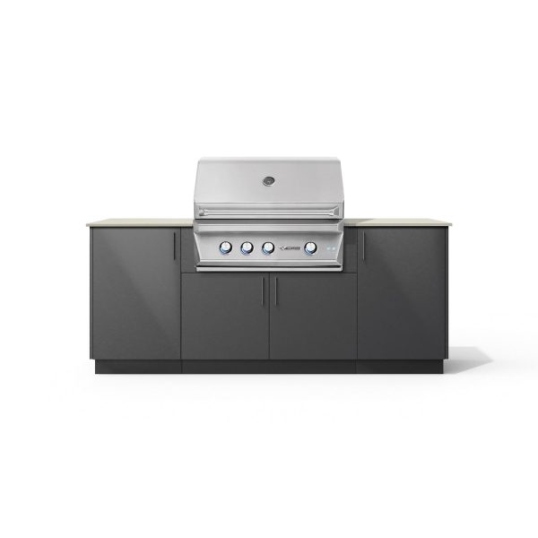 Urban Bonfire Sierra 36 Outdoor Kitchen w/ Twin Eagles Propane Grill, Danae Dekton Countertop & Anthracite Finish - B-Sierra-36-TwinEagles-Danae-Anthracite