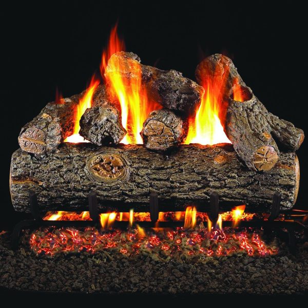 Peterson Real Fyre 24-Inch Golden Oak Designer Plus Gas Logs (Logs Only - Burner Not Included)