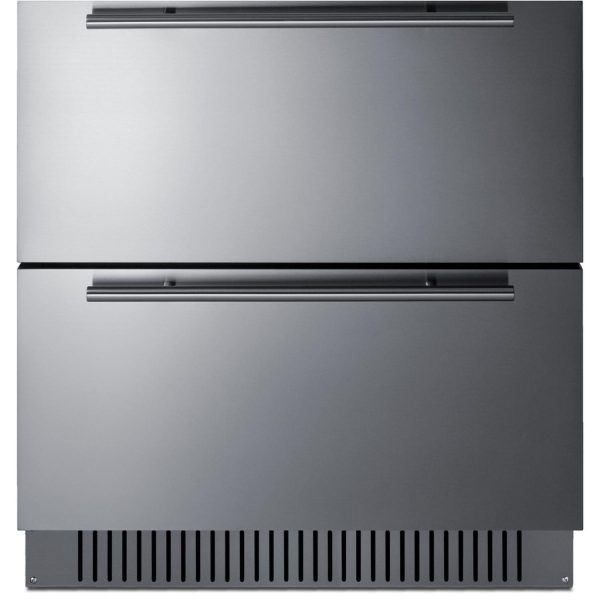 Summit 30-Inch 5.42 Cu. Ft. 2-Drawer All-Refrigerator, ADA Compliant - Custom Panel - SPR3032DADA