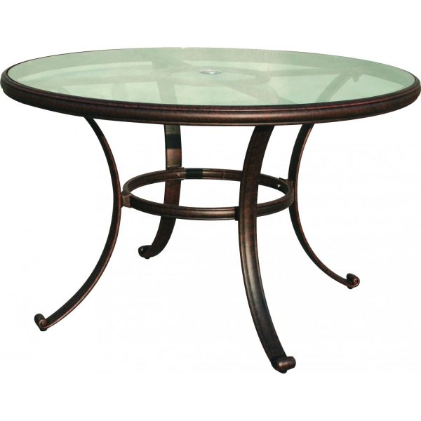 Series 50 48 Inch Cast Aluminum Dining Table by Darlee