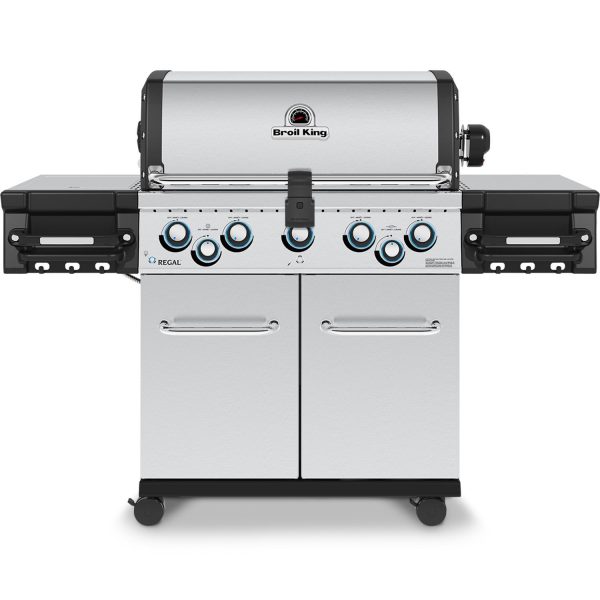 Broil King 958344 Regal S590 Pro 5-Burner Propane Grill w/ Rotisserie & Side Burner  Stainless Steel