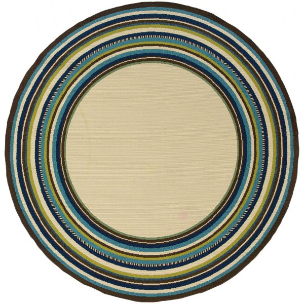 Oriental Weavers Caspian 7.83 Ft. Round Indoor/Outdoor Rug - 1003X