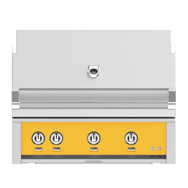 Hestan 36-Inch Built-In Natural Gas Grill W/ Sear Burner & Rotisserie - Sol - GMBR36-NG-YW