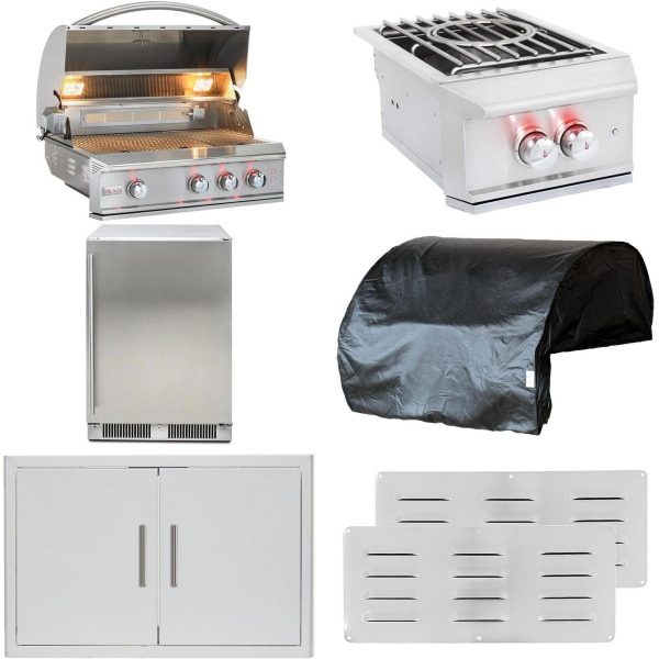Blaze Professional LUX 7-Piece 34-Inch Natural Gas Outdoor Kitchen Package