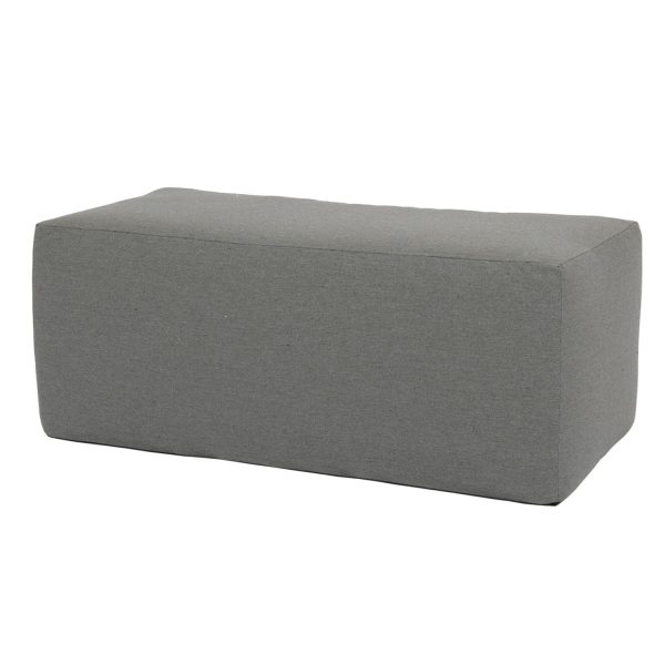 Bazaar 48 X 24 Inch Pouf Ottoman in Heritage Granite by Sunset West