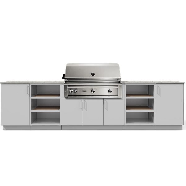 Urban Bonfire Savannah 42 Outdoor Kitchen w/ Lynx Natural Gas Grill, Keon Dekton Countertop & Chantilly Finish - B-Savannah-42-Lynx-Keon-Chantilly