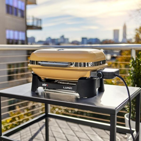 Weber Lumin Compact Portable 1560 Watt Electric Grill - Golden Yellow - 91280901