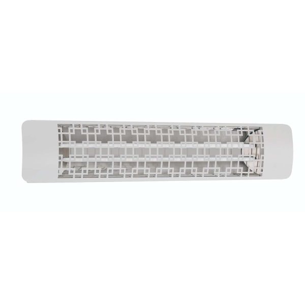 Eurofase Brix Series 39-Inch 4000 Watt Dual Element 208V Electric Infrared Patio Heater - White - EF40208W5