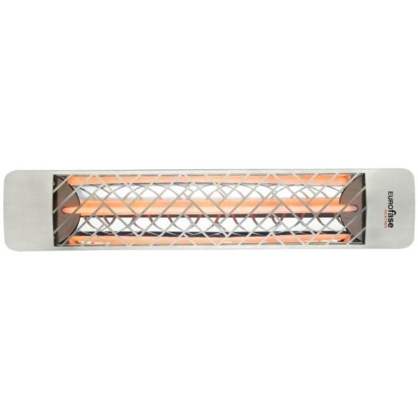 Eurofase Chevron Series 39 Inch 2000 Watt Single Element Marine Grade 240V Electric Patio Heater in Stainless Steel - EF20240S1