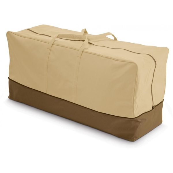 Classic Accessories Veranda Patio Seat Cushion Cover - Pebble/Bark/Earth