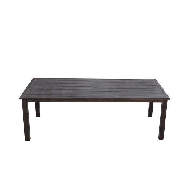 Atlantis 88 X 41 11/16 Inch Aluminum Dining Table by Darlee
