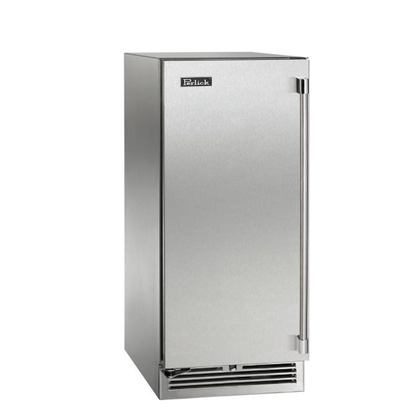 Perlick 15-Inch Signature Series Stainless Steel Outdoor Wine Reserve - Left Hinged - HP15WO-4-1L