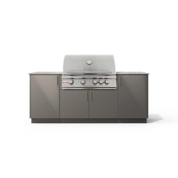 Urban Bonfire Sierra 32 Outdoor Kitchen w/ Blaze LTE Propane Grill, Keon Dekton Countertop & Clay Finish - B-Sierra-32-Blaze-Keon-Clay