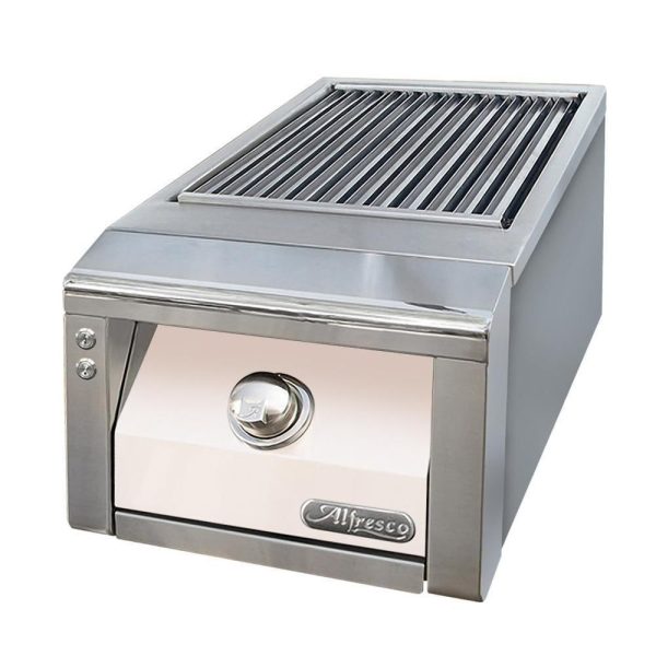 Alfresco Built-In Natural Gas Sear Zone Side Burner in Signal White Matte - AXESZ-NG-SM9003