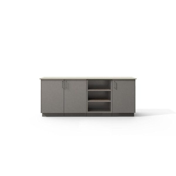 Urban Bonfire Solstice Outdoor Kitchen w/ Danae Dekton Countertop & Clay Finish - B-Solstice-Danae-Clay