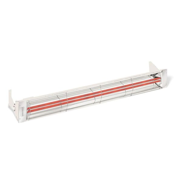 Infratech WD-Series 61 1/4-Inch 6000W Dual Element Electric Infrared Patio Heater - 277V - Biscuit - WD6027BI