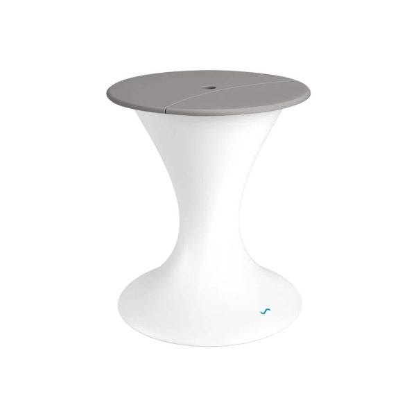 Ledge Lounger Autograph Umbrella Stand Ice Bin - White W/Grey Lid