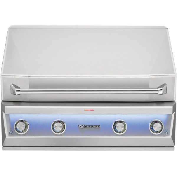 Twin Eagles Eagle One 42-Inch 3-Burner Built-In Natural Gas Grill with Sear Zone & Infrared Rotisserie Burner - TE1BQ42RS-N