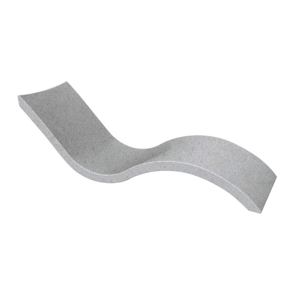 Signature Polyresin In Pool Chaise Lounge in Granite Gray by Ledge Lounger