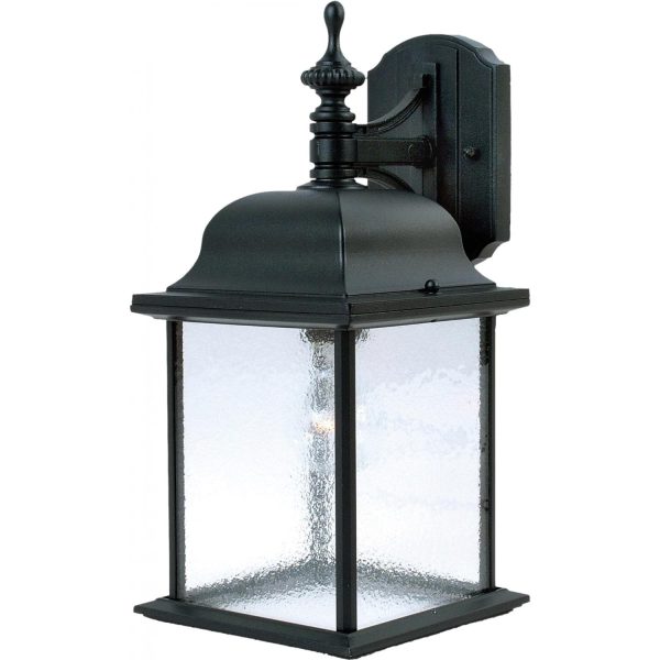 Maxim Senator One Light 15-Inch Outdoor Wall Light - Black - 1056BK
