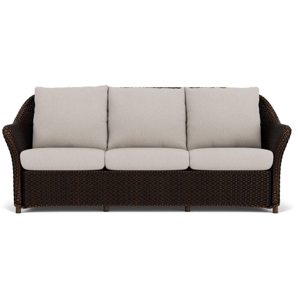 Weekend Retreat Lloyd Loom Sofa in Mink/Remy Cloud by Lloyd Flanders