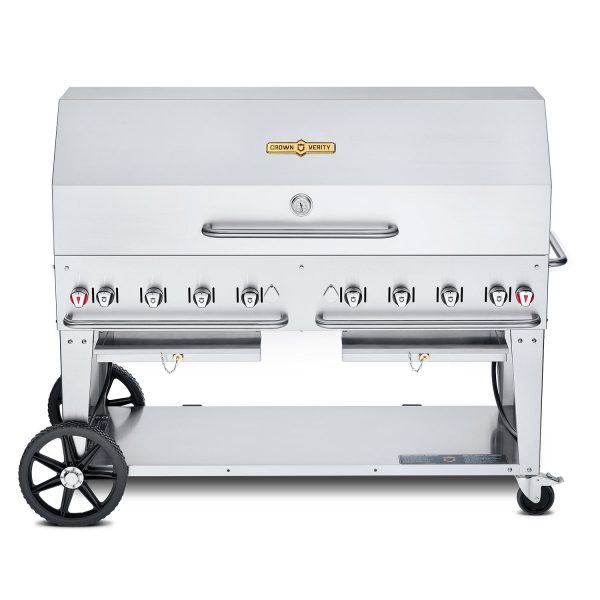 Crown Verity 60-Inch Mobile Propane Grill Dome Package - CV-MCB-60-1RDP-LP