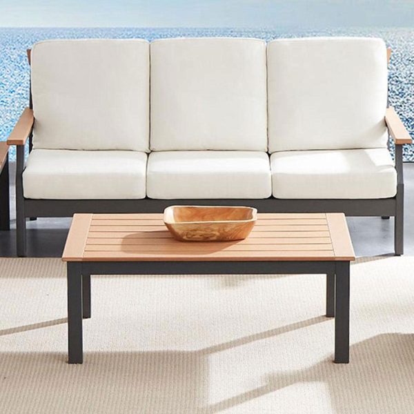 Sabine Landing 47 Inch Polyresin Coffee Table by Lakeview Outdoor Designs