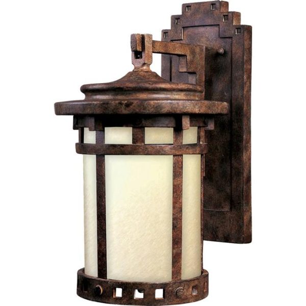 Maxim Santa Barbara Dark Sky One Light 13-Inch Outdoor Wall Light - Sienna - 3143MOSE